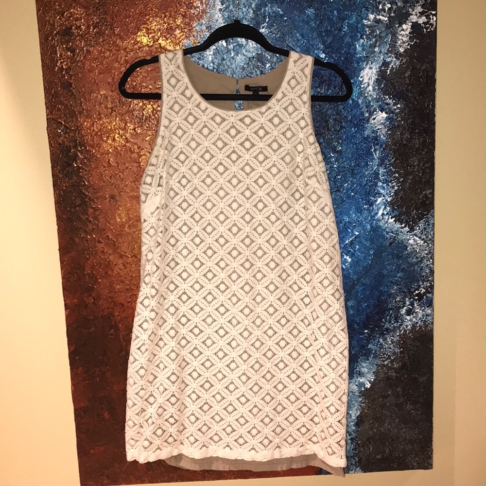 White lace dress